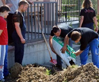 Grad Buzet - U dvorištu doma u Sv. Duhu mještani zasadili zelenu ogradu