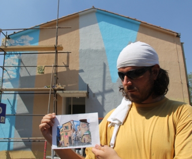 Grad Buzet - Iluzionistički mural starogradske jezgre i običaja