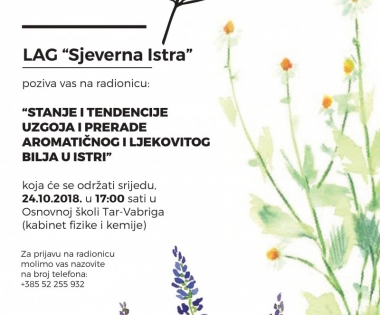 Grad Buzet - Besplatna radionica na temu uzgoja i prerade aromatičnog i ljekovitog bilja