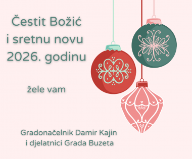 Grad Buzet - Blagdanska čestitka