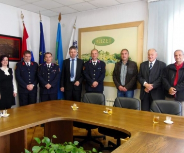 Grad Buzet - Prijem vatrogasaca u povodu Sv. Florijana