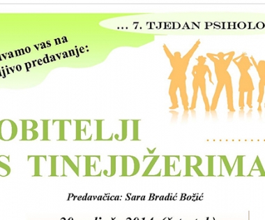 Grad Buzet - U Tjednu psihologije o obiteljima s tinejdžerima