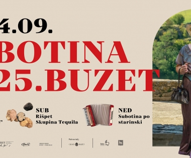 Grad Buzet - Program obilježavanja Dana Grada Buzeta - Subotina 2025.