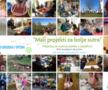 Grad Buzet - Otvoren natječaj za male projekte u zajednici “Mali projekti za bolje sutra”