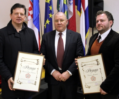 Grad Buzet - Priznanje za doprinos antifašizmu Damiru Jermanišu i MO Krušvari