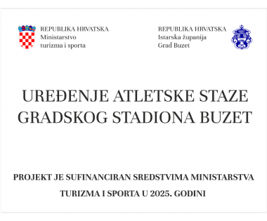 Grad Buzet - Projekt uređenja atletske staze Gradskog stadiona Buzet