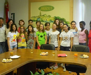 Grad Buzet - Prijem za učenike iz bratimljene Općine Quattro Castella