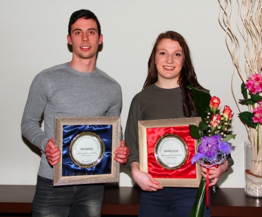 Grad Buzet - Sportaši 2016. Korina Zugan i Ivan Kisiček