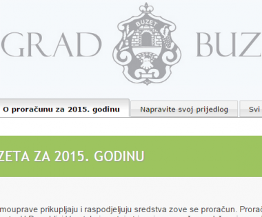 Grad Buzet - Kreiraj proračun!