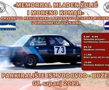 Grad Buzet - U nedjelju auto utrka Memorijal Mladen Žulić i Moreno Komar