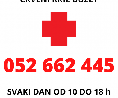 Grad Buzet - Telefon Crvenog križa Buzet za pitanja i pomoć