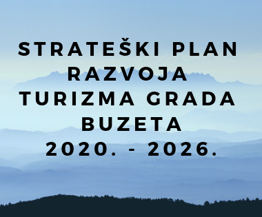 Grad Buzet - PREDSTAVLJANJE NACRTA STRATEŠKOG PLANA RAZVOJA TURIZMA NA PODRUČJU GRADA BUZETA  2020. – 2026.